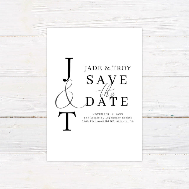 Elegant and Simple Save The Date - goprintplus