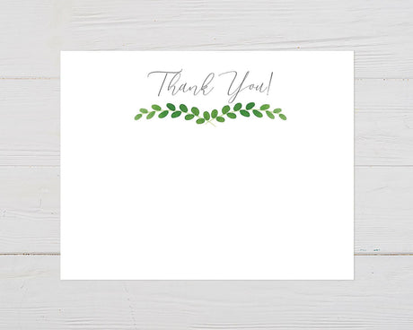 Elegant Leaf Thank You Card - goprintplus