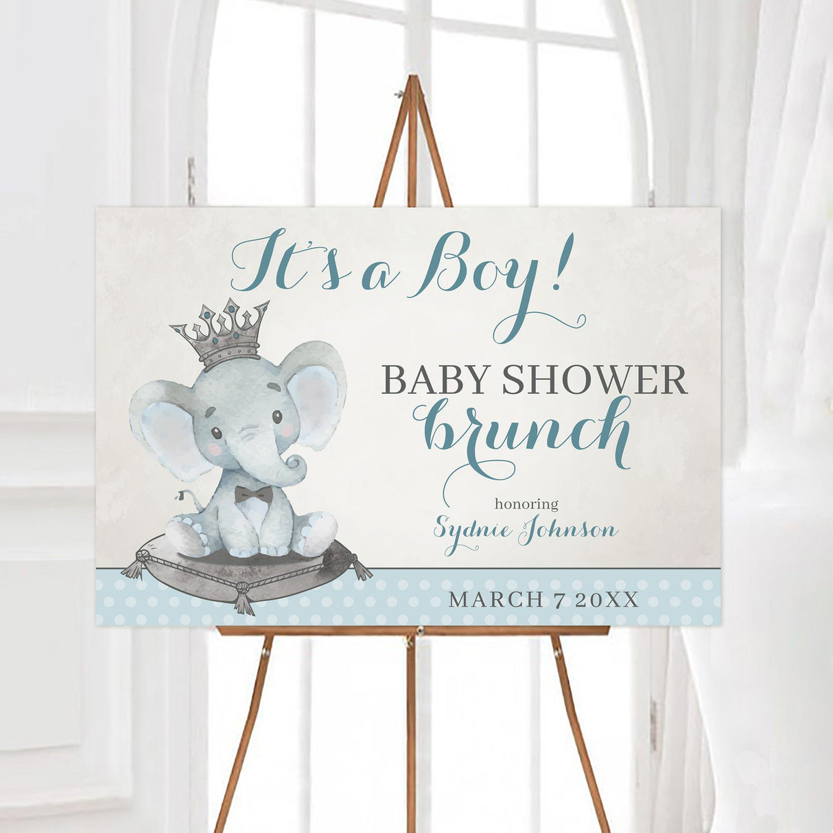 Elephant King Baby Shower - goprintplus