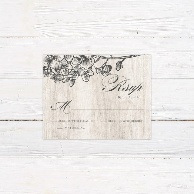 Engraved Wood RSVP - goprintplus