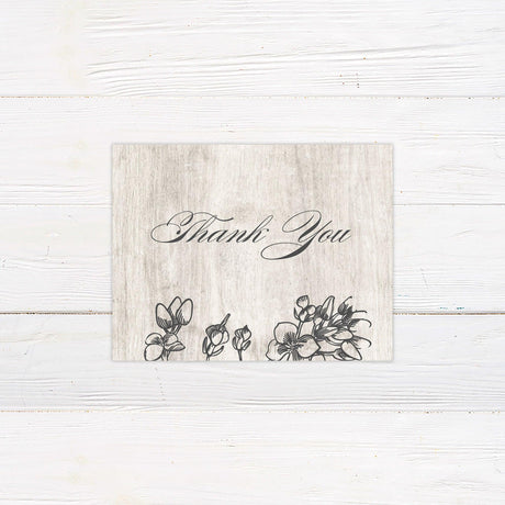 Engraved Wood Thank You Card - goprintplus