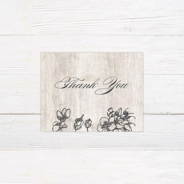 Engraved Wood Thank You Card - goprintplus