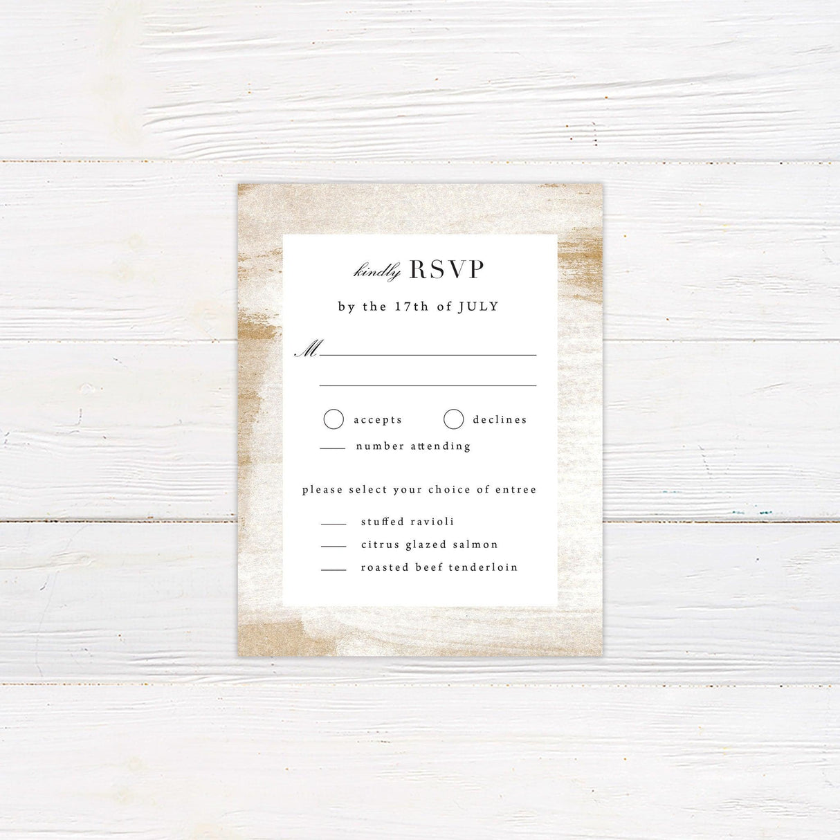 Etched Sand RSVP - goprintplus