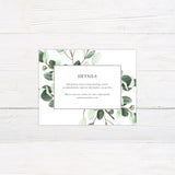 Eucalyptus Branch Invitations - goprintplus