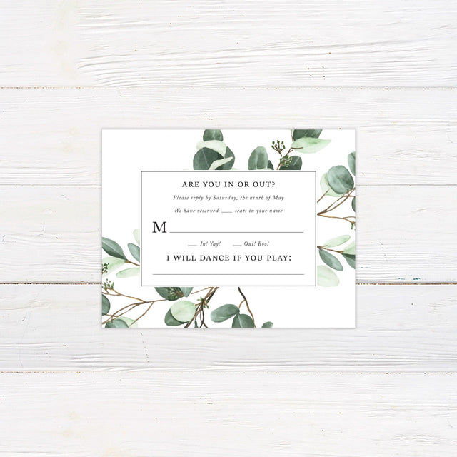 Eucalyptus Branch RSVP - goprintplus