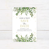 Eucalyptus Gold Invitations - goprintplus