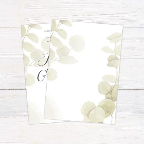 Eucalyptus Mist Invitations - goprintplus