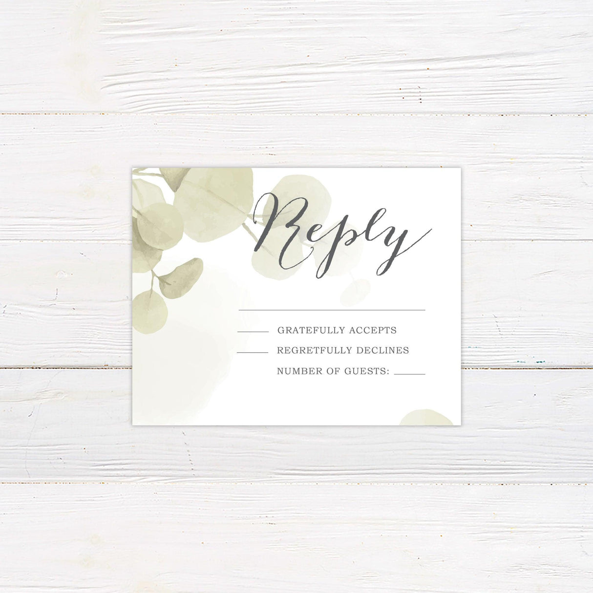 Eucalyptus Mist Invitations - goprintplus