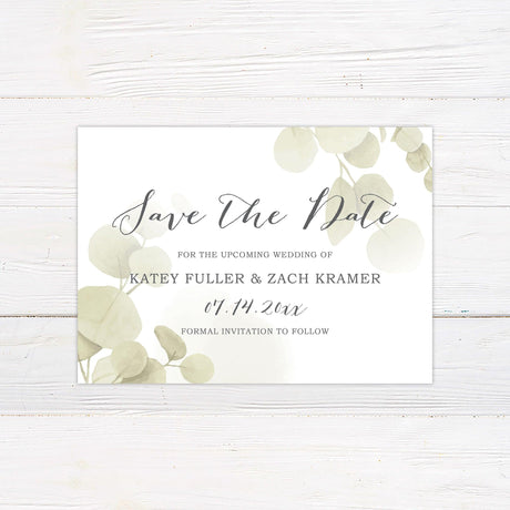 Eucalyptus Mist Invitations - goprintplus