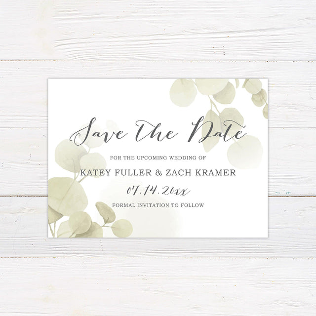 Eucalyptus Mist Save The Date - goprintplus