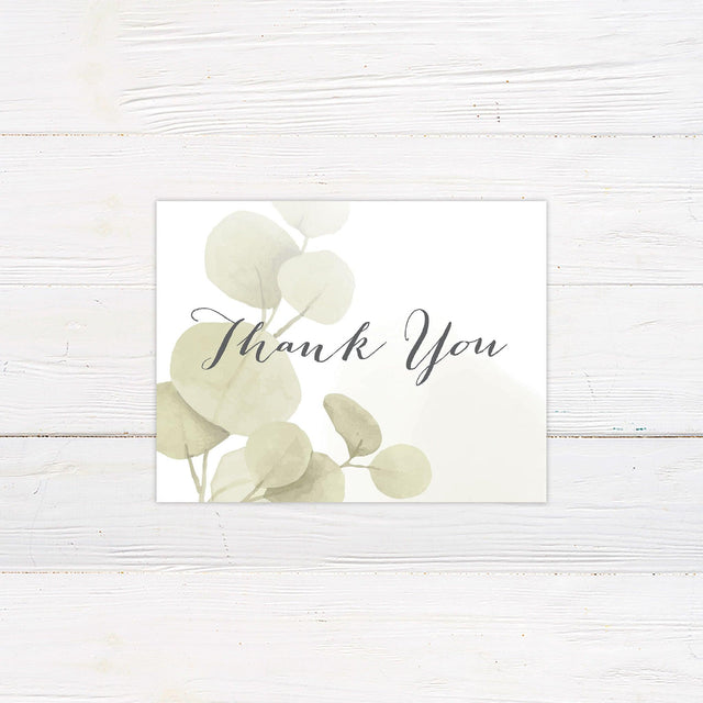 Eucalyptus Mist Thank You Card - goprintplus