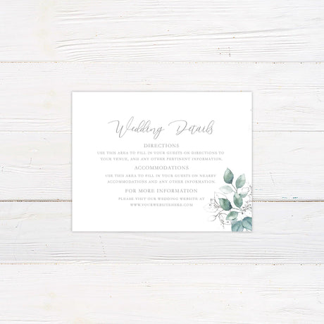 Eucalyptus Splash Details Cards - goprintplus