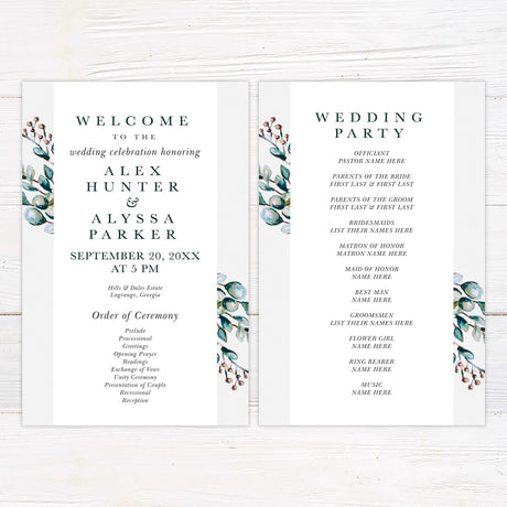 Eucalyptus Invitations - goprintplus