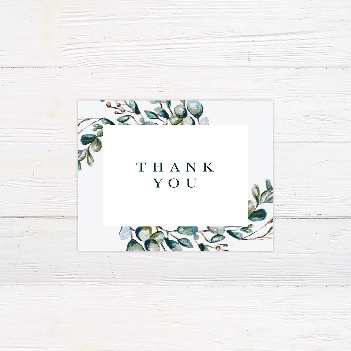 Eucalyptus Thank You Card - goprintplus