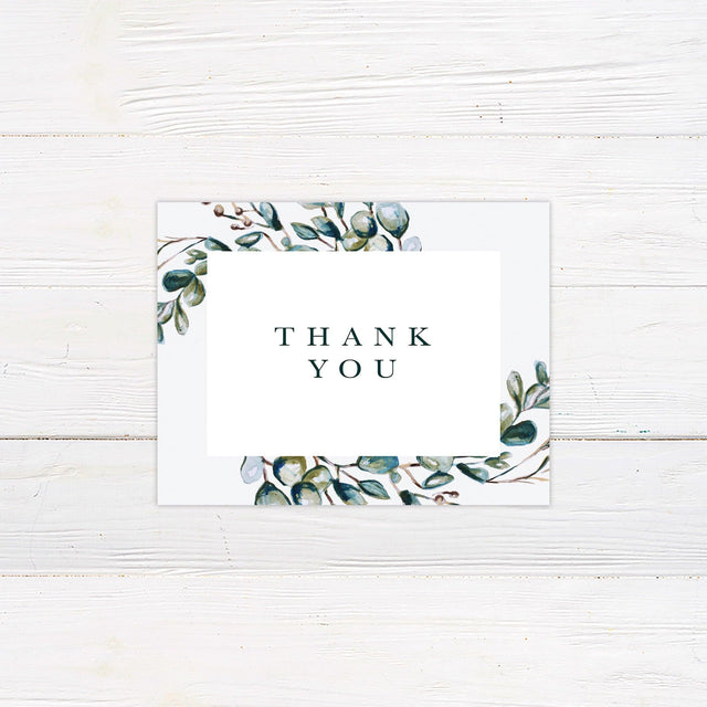 Eucalyptus Thank You Card - goprintplus