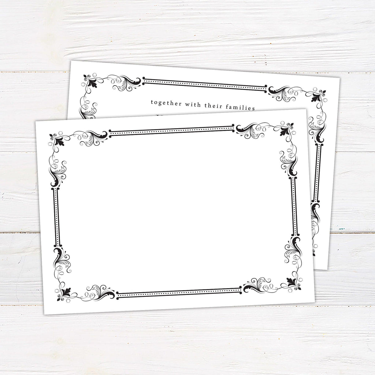 Exquisite Border Invitations - goprintplus