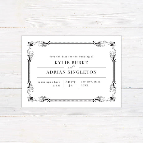 Exquisite Border Invitations - goprintplus