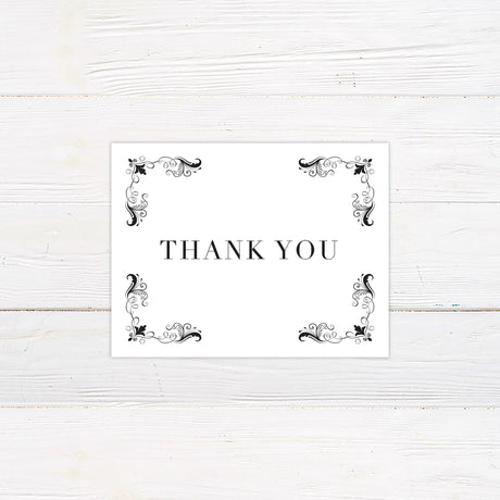 Exquisite Border Thank You Card - goprintplus