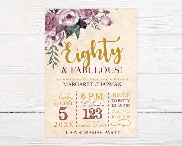 Fabulous Birthday Invitation - goprintplus