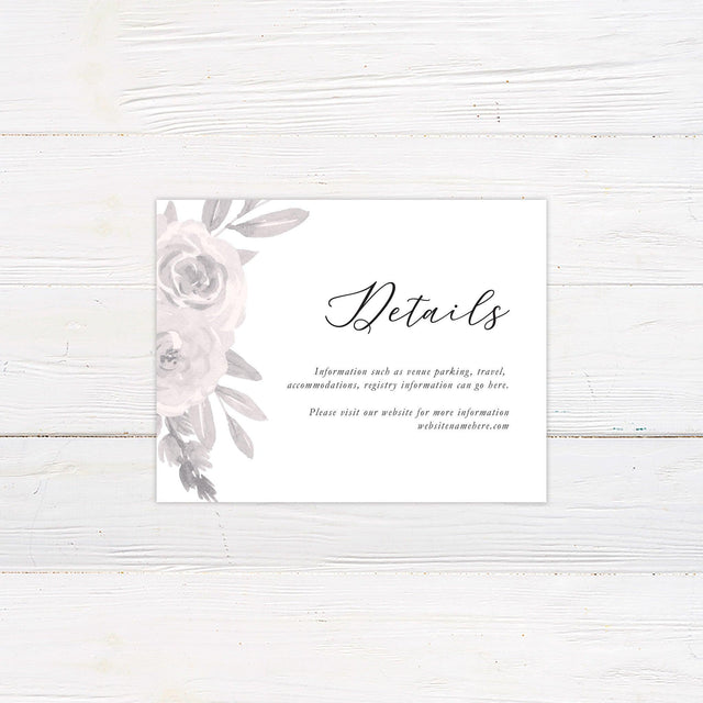 Faded Bouquet Details Cards - goprintplus