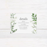 Faded Eucalyptus Leaves Invitations - goprintplus