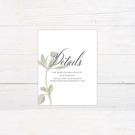 Faded Flower Details Cards - goprintplus