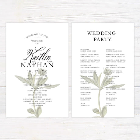 Faded Flower Invitations - goprintplus