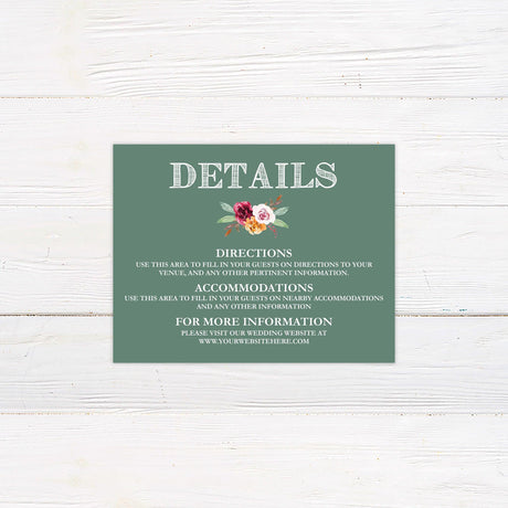 Fall Blooms Details Cards - goprintplus