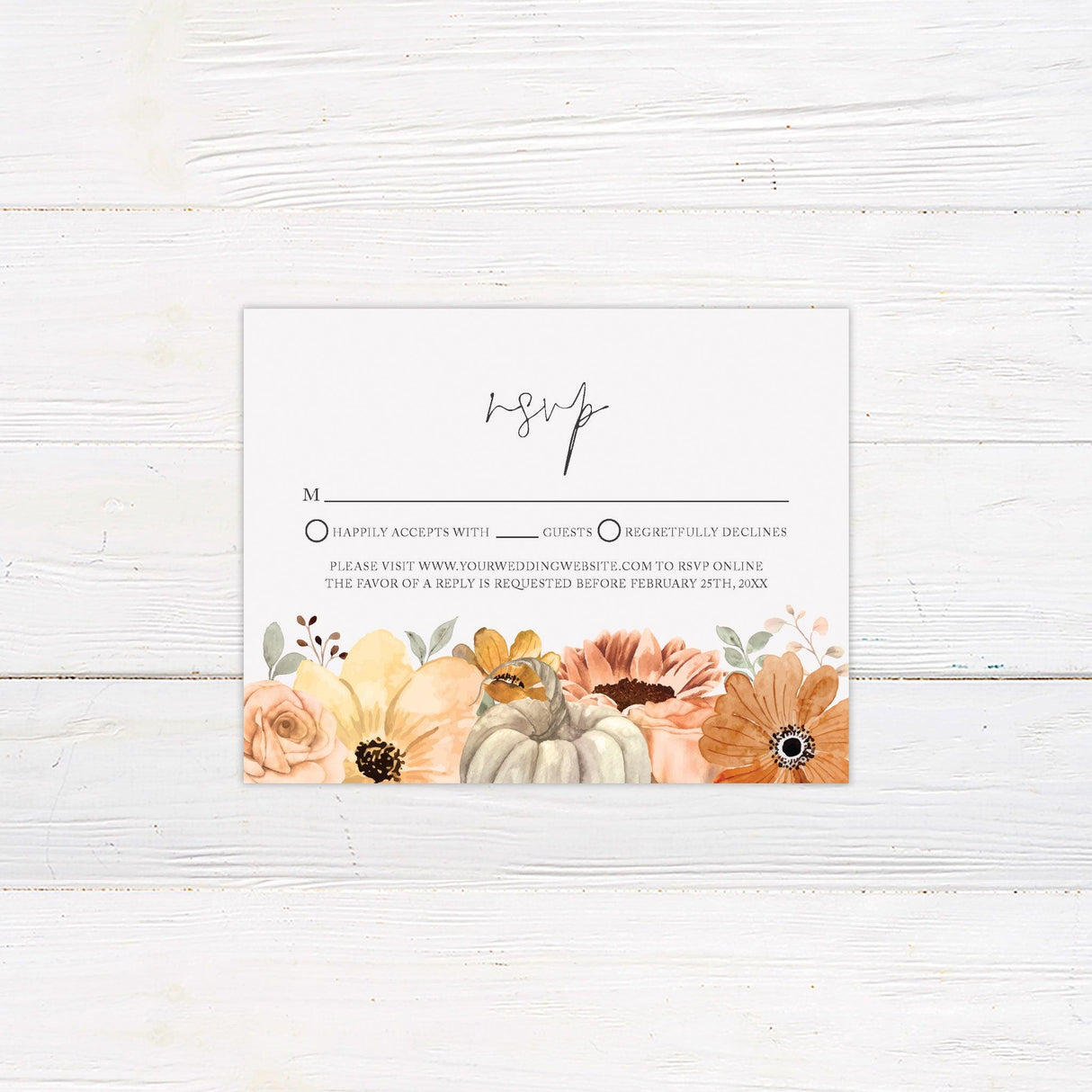 Fall Floral Invitations - goprintplus