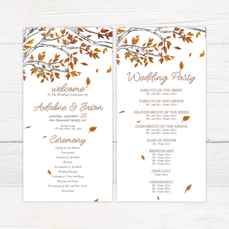 Fall Tree Invitations - goprintplus