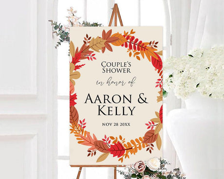 Fall Wreath Invitation - goprintplus