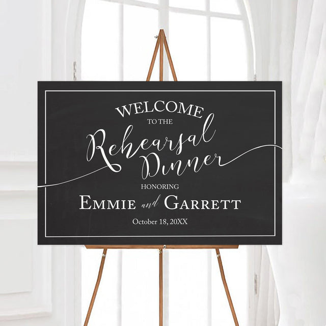 Fancy Rehearsal Dinner Sign - goprintplus