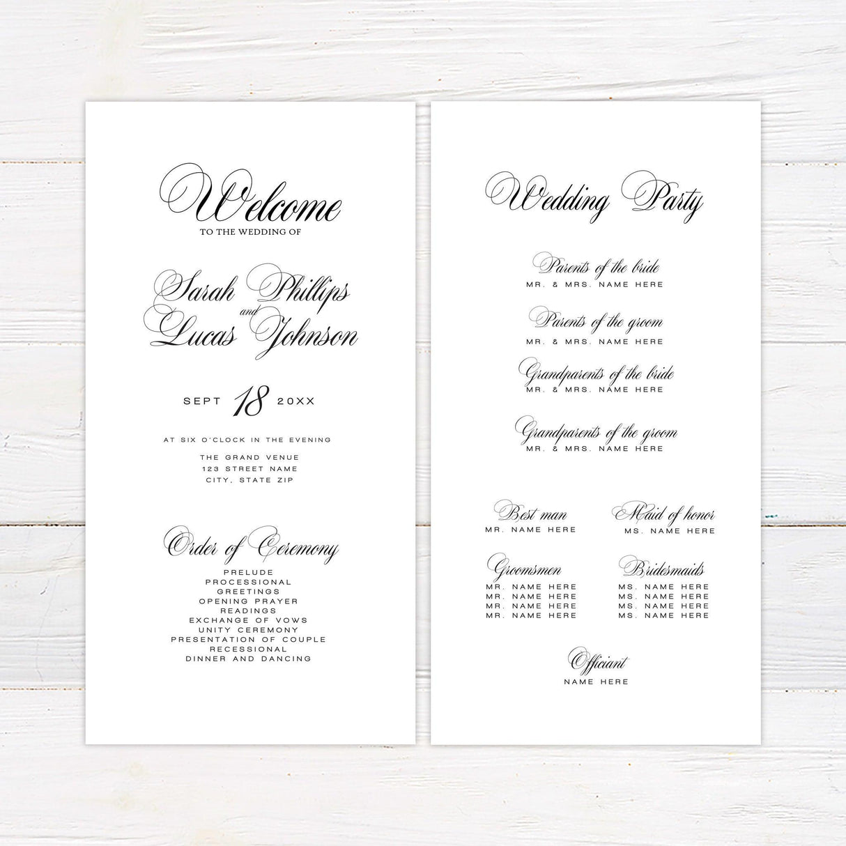 Fancy Script Invitations - goprintplus