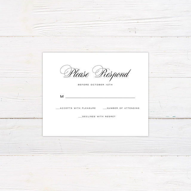 Fancy Script RSVP - goprintplus