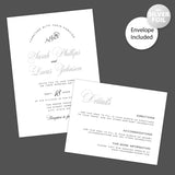 Fancy Script Foil Invitation - goprintplus