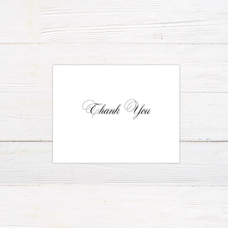 Fancy Script Thank You Card - goprintplus