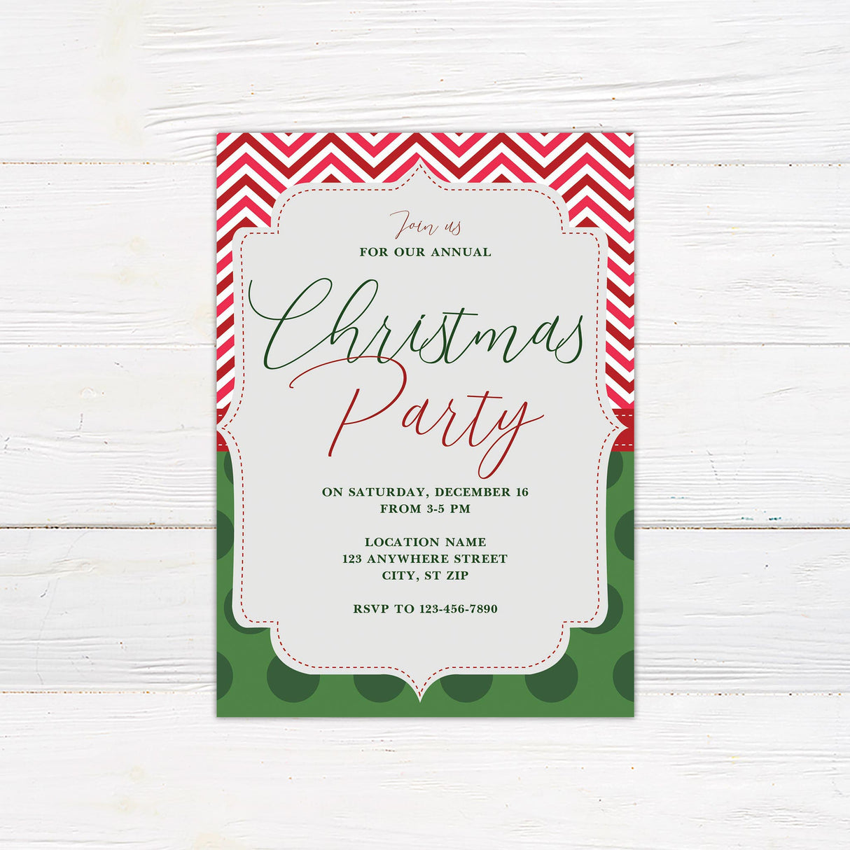 Festive-Chevron-Christmas-Invitation-Front-Thumbnail