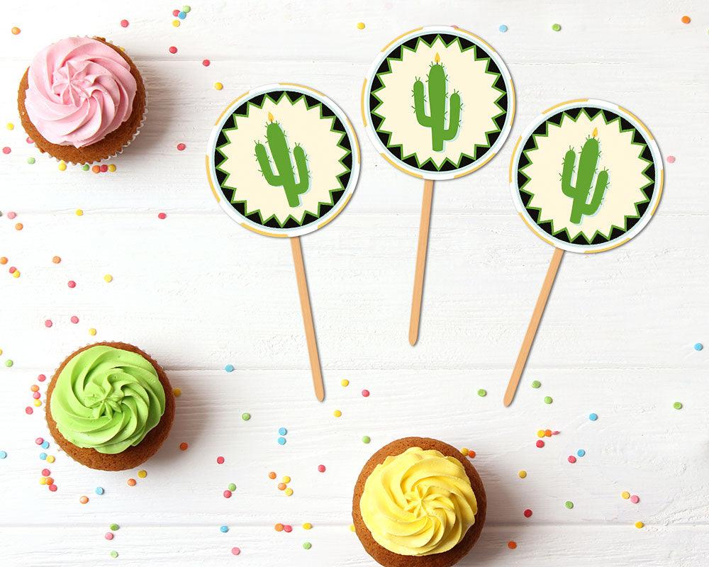 First Fiesta Cupcake Topper - goprintplus