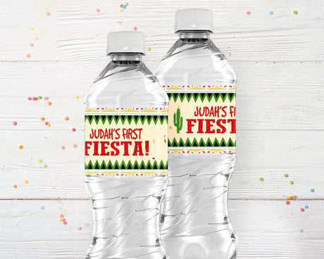 First Fiesta Water Bottle Labels - goprintplus