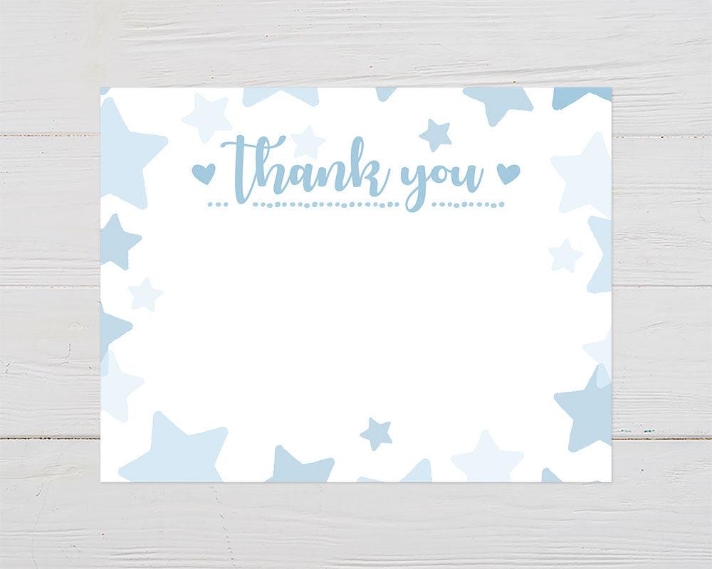 Floating Stars Thank You Card - goprintplus