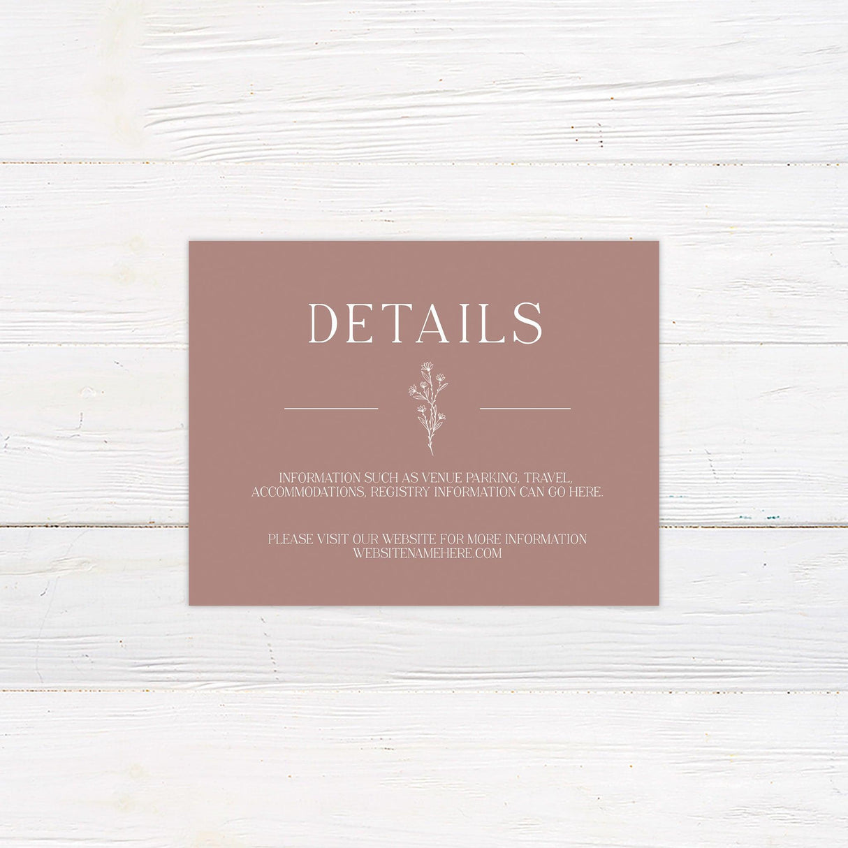 Floral Accent Details Cards - goprintplus