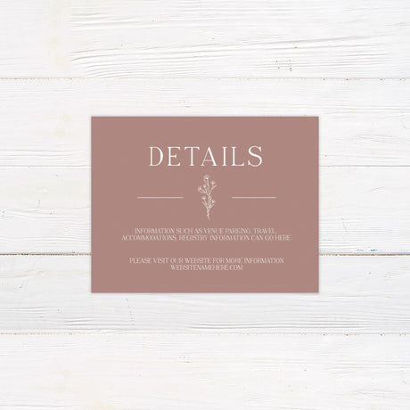 Floral Accent Details Cards - goprintplus