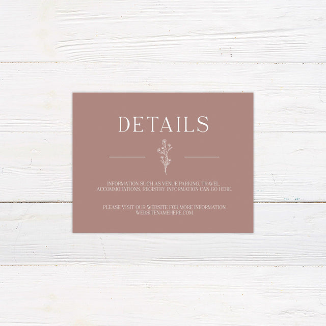 Floral Accent Details Cards - goprintplus