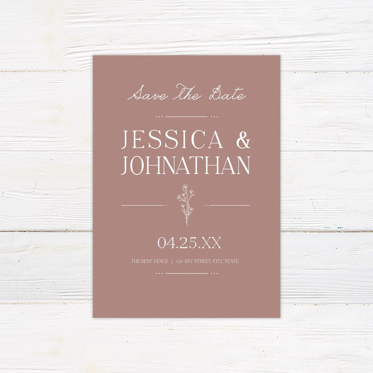 Floral Accent Invitations - goprintplus