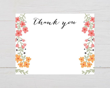 Floral Arch Thank You Card - goprintplus