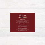 Floral Arrow Invitations - goprintplus