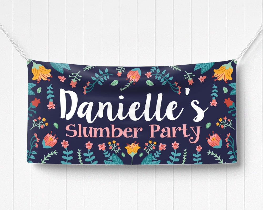 Floral Birthday Banner - goprintplus