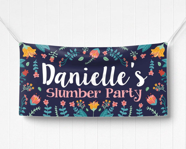 Floral Birthday Banner - goprintplus