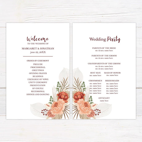 Floral Boho Invitations - goprintplus