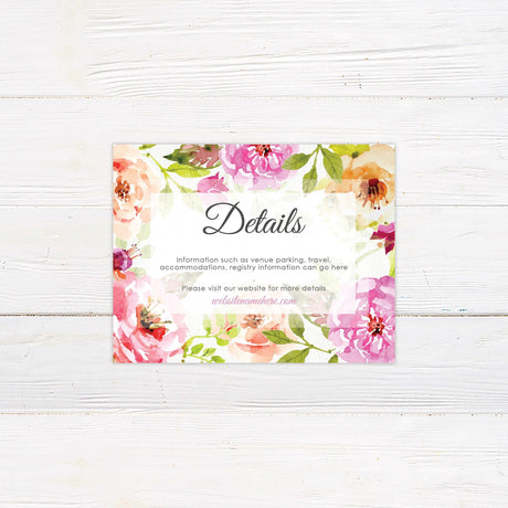 Floral Border Details Cards - goprintplus